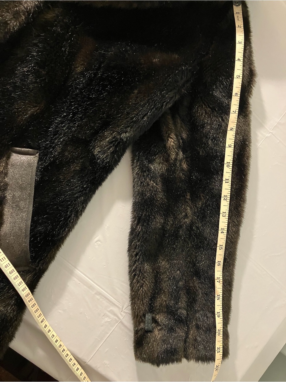 Vintage Faux Fur With Hood - Mid-Length - Black/Brown - Small - Picture 9 of 16